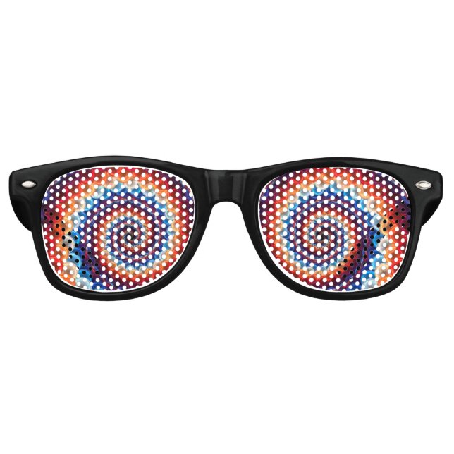 Regenbogen  partybrille (Vorderseite)