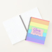 Regenbogen-Pastell-Farbblock-Notizbuch Notizblock (Innenseite)