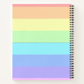 Regenbogen-Pastell-Farbblock-Notizbuch Notizblock (Rückseite)