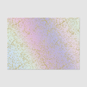 Regenbogen Pastell Gold Glitter Fantasy Geburtstag Seidenpapier