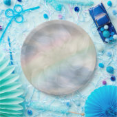 Regenbogen-Pastell-Mandala-Blumendesign Pappteller (Party)