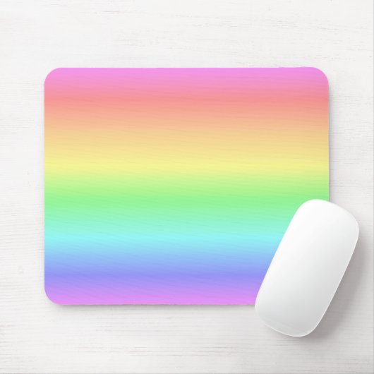 Regenbogen-Pastell Mousepad (Mit Mouse)