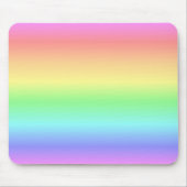 Regenbogen-Pastell Mousepad (Vorne)