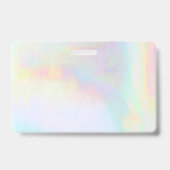 Regenbogen-Pastellfarben-Design Ausweis (Rückseite)