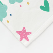 Regenbogen Personalisiert Fleecedecke (Ecke)