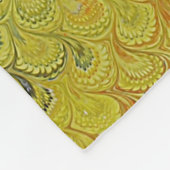 Regenbogen-Pfau-Marmor Fleecedecke (Ecke)
