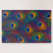 Regenbogen-Pfauenfedern Puzzle (Horizontal)