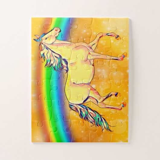 Regenbogen-Pferd-Puzzle Puzzle (Vertikal)