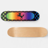 Regenbogen-Pferd Skateboard (Horizontal)