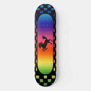 Regenbogen-Pferd Skateboard