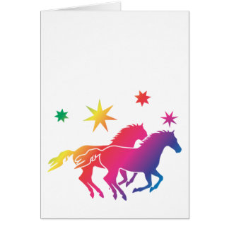Regenbogen Pferde