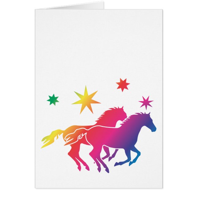 Regenbogen Pferde (Vorne)