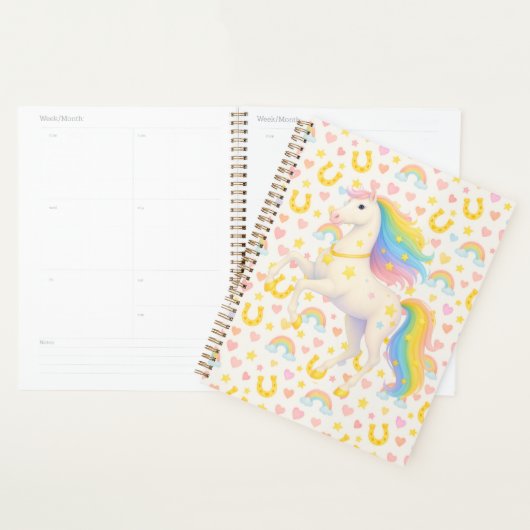 Regenbogen-Pferde-Planer für Kinder — Cooper & Cod Planer (Anzeige)