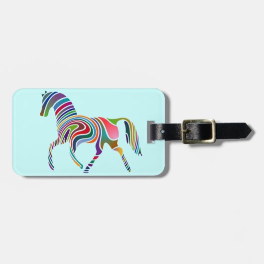 Regenbogen-Pferdegepäck-Umbau Gepäckanhänger (Vorderseite horizontal)