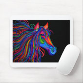 Regenbogen-Pferdekopf Mousepad (Mit Mouse)