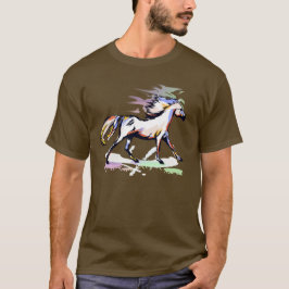 Regenbogen-PferdeShirt T-Shirt