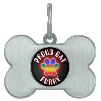 Regenbogen-Pfotenabdruck Stolz Gay Furry Tiermarke