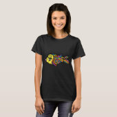 Regenbogen-Phish-Erschöpft T-Shirt (Vorne ganz)