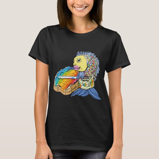 Regenbogen-Phish T-Shirt (Vorderseite)