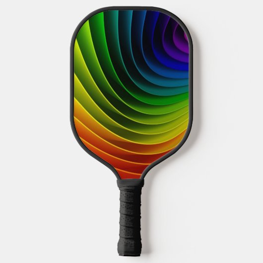 Regenbogen Pickleball Schläger (Rückseite)