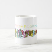 Regenbogen-Pilgerfahrt-Leute Kaffeetasse (Mittel)