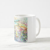 Regenbogen-Pilz Kaffeetasse (VorderseiteRechts)