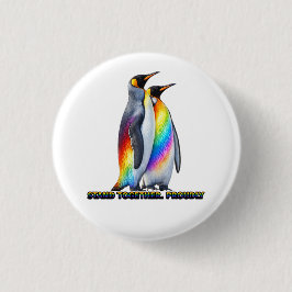 Regenbogen Pinguin Pride – Steht Zusammen Stolz Button