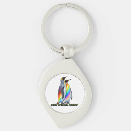 Regenbogen Pinguin Pride – Steht Zusammen Stolz Schlüsselanhänger