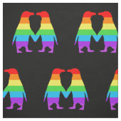 Regenbogen-Pinguine, die Hände halten Stoff (Muster)