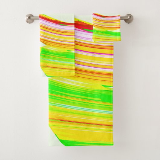 Regenbogen-Pinsel Badhandtuch Set (Insitu)