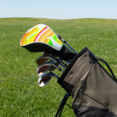 Regenbogen-Pinsel Golf Headcover (In SItu)