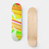 Regenbogen-Pinsel Skateboard (Vorderseite)