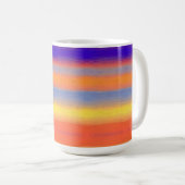 Regenbogen-Pinselstrich-Gradient-Klassischer Beche Kaffeetasse (VorderseiteRechts)
