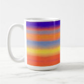 Regenbogen-Pinselstrich-Gradient-Klassischer Beche Kaffeetasse (Links)