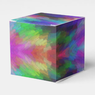 Regenbogen-Pinselstriche Geschenkschachtel