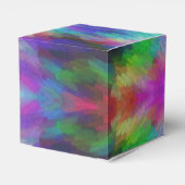 Regenbogen-Pinselstriche Geschenkschachtel (Rückseite)