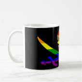 Regenbogen-Piraten-Tasse Kaffeetasse (Links)