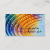 Regenbogen plätschert Visitenkarten Visitenkarte (Rückseite)