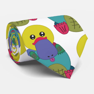 Regenbogen Platypus Krawatte