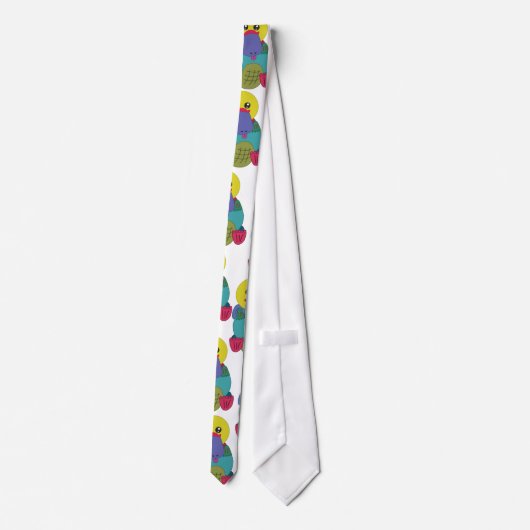 Regenbogen Platypus Krawatte (Rückseite)