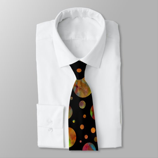 Regenbogen-Polka-Punkt-Krawatte Krawatte (Gebunden)