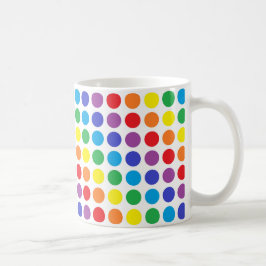 Regenbogen-Polka-Punkt-Tasse Kaffeetasse