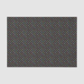 Regenbogen-Polka-Punkt-Weihnachtslichter Seidenpapier (Vorderseite)