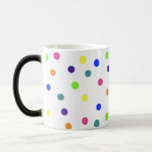 Regenbogen-Polka-Punkte, die Tasse verwandeln (Links)