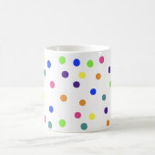 Regenbogen-Polka-Punkte, die Tasse verwandeln (Mittel)