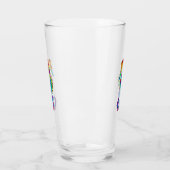 Regenbogen-Polygonal-Seepferdchen Glas (Links)