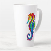 Regenbogen-Polygonal-Seepferdchen Milchtasse (Rechte Ecke)