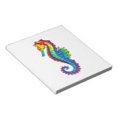 Regenbogen-Polygonal-Seepferdchen Notizblock (angewinkelt)