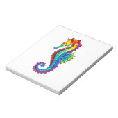 Regenbogen-Polygonal-Seepferdchen Notizblock (Rotiert)