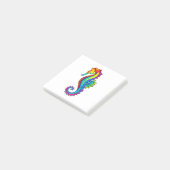 Regenbogen-Polygonal-Seepferdchen Post-it Klebezettel (angewinkelt)